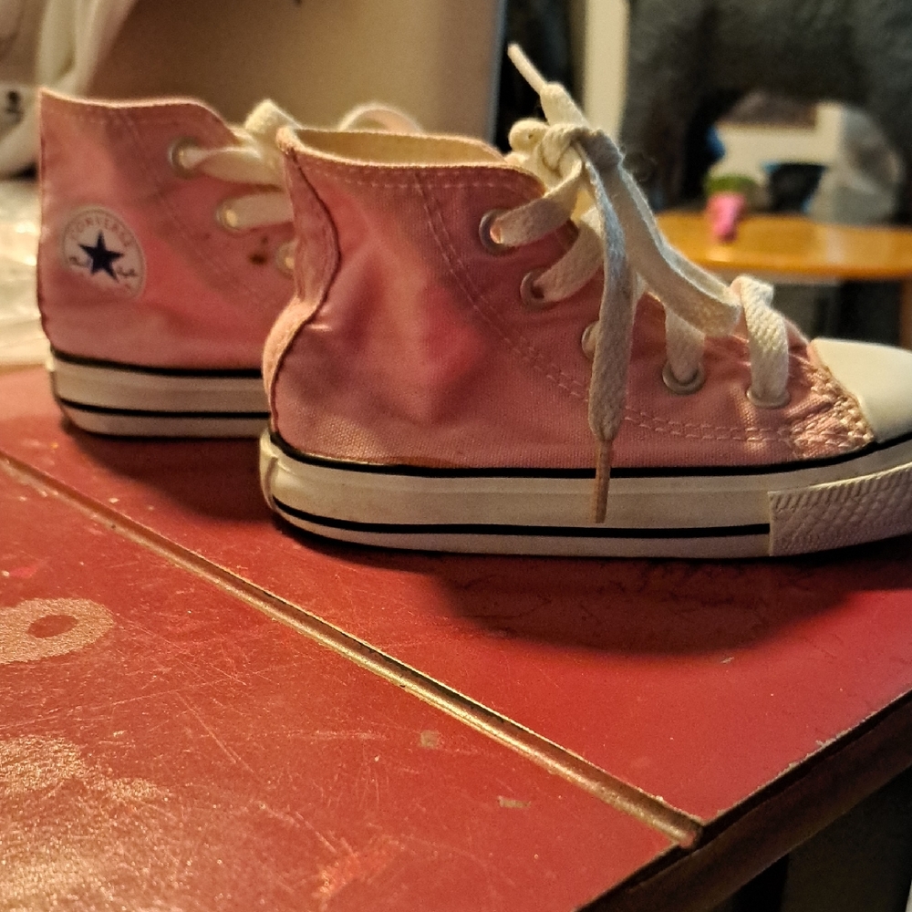 Converse Kids Pink High-Top Sneakers